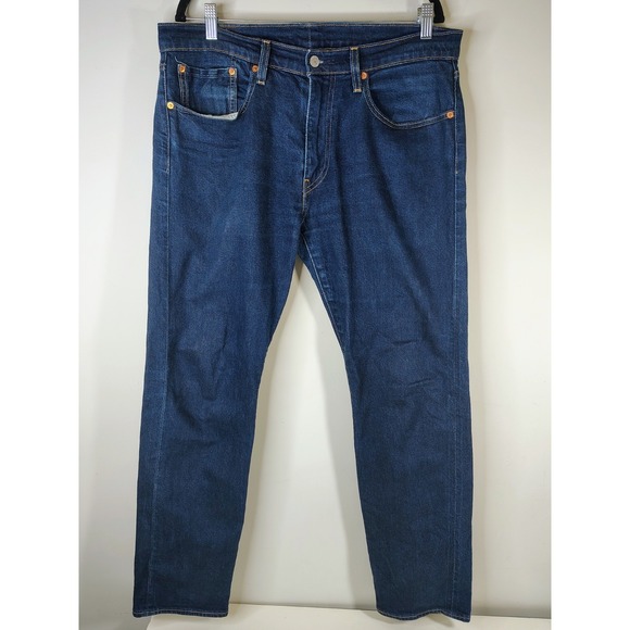 Levi's Other - LEVI'S 502 Taper Premium Big E Jeans Blue Denim Men's 34X32